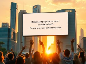 Reducerea impozitelor în 2025